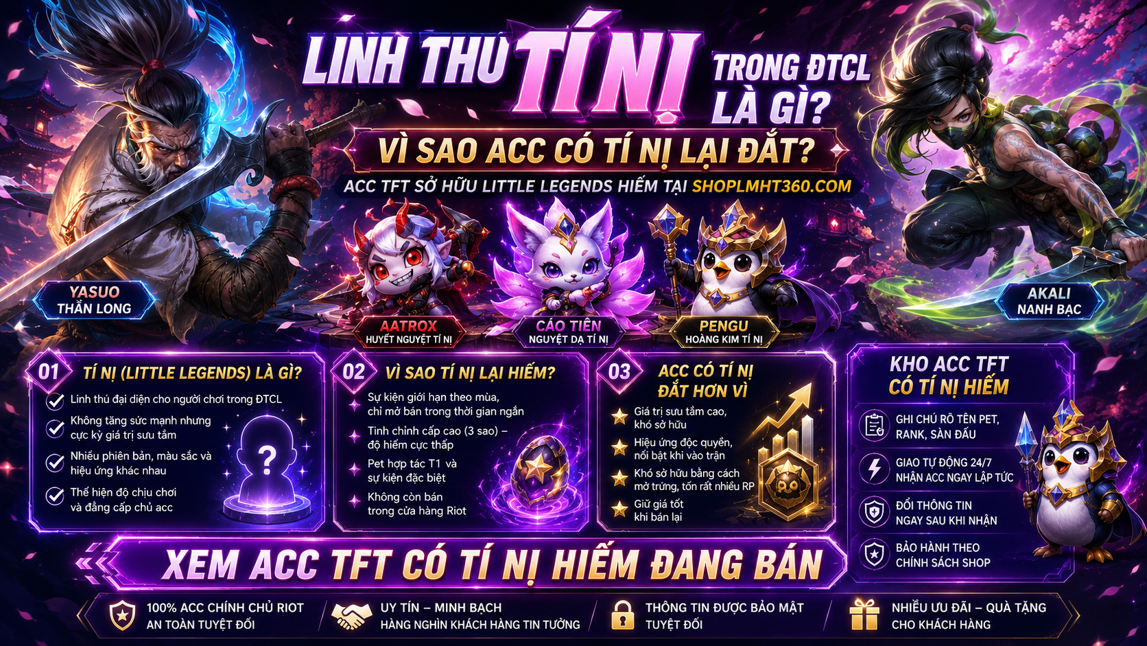 Linh Thú Tí Nị Trong ĐTCL Là Gì? Vì Sao Acc Có Tí Nị Lại Đắt?