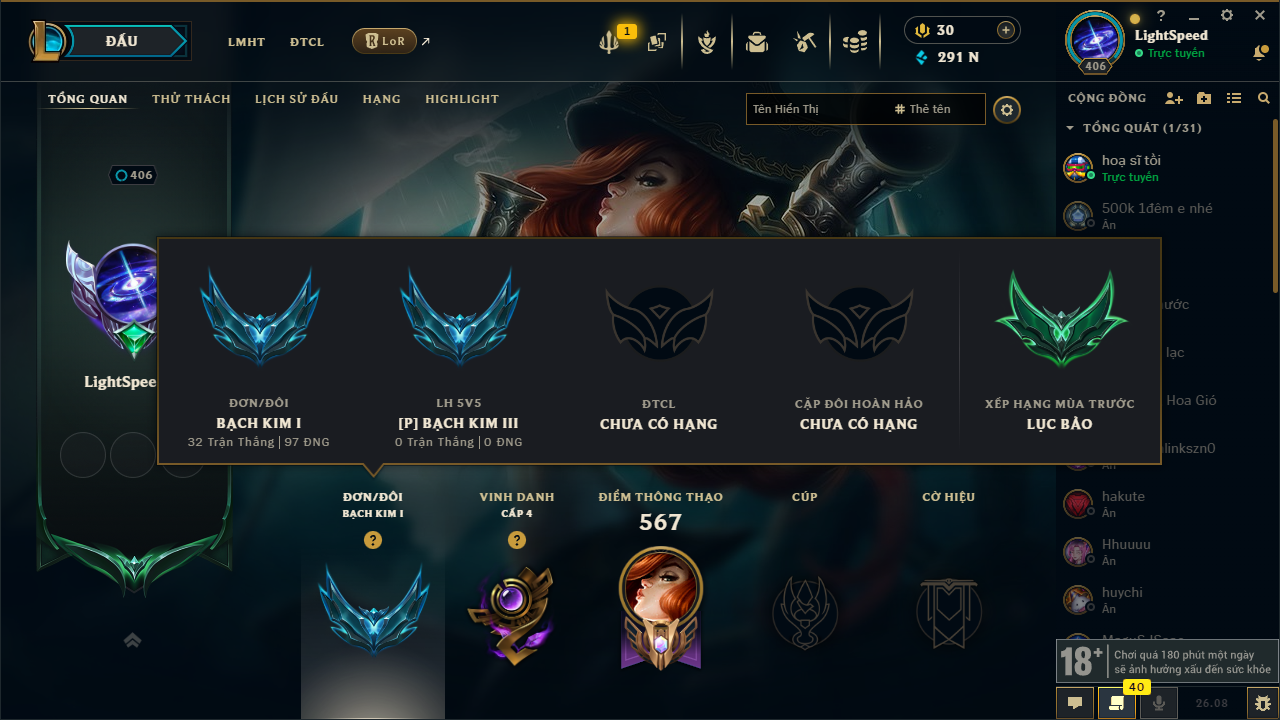 SIÊU PHẨM: Vayne Đột Phá
Huy Chương TFT: 8 - Acc Đấu Trường Chân Lý #14336