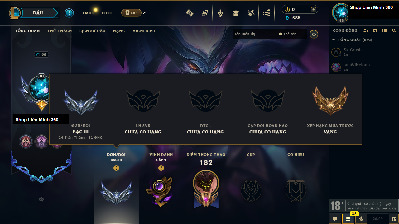 Akali Vệ Binh Tinh Tú Tí Nị
Thresh Cao Bồi Đột Phá
T1 Yone Tí Nị - Acc Đấu Trường Chân Lý #14400