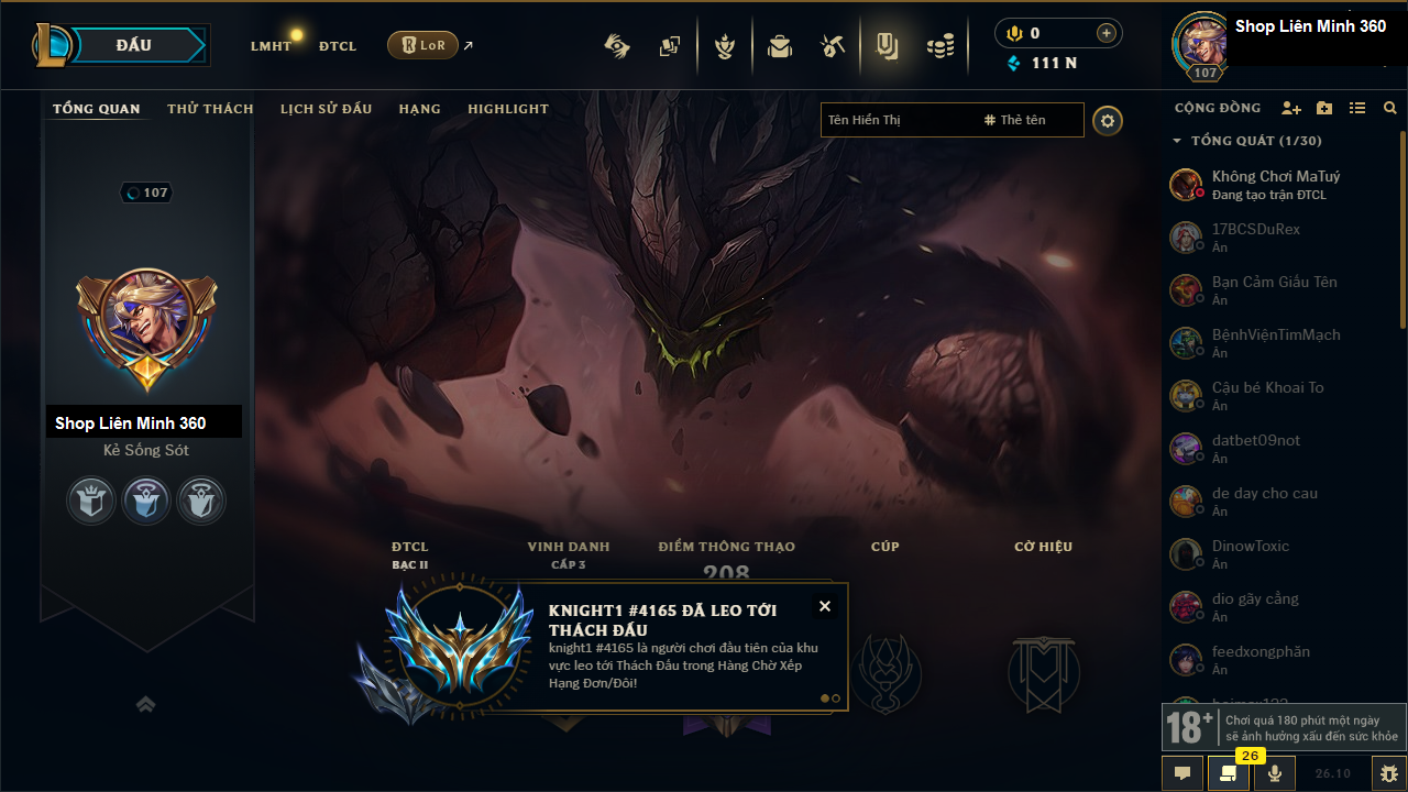 Yasuo Ma Kiếm Đột Phá - Acc Đấu Trường Chân Lý #14544