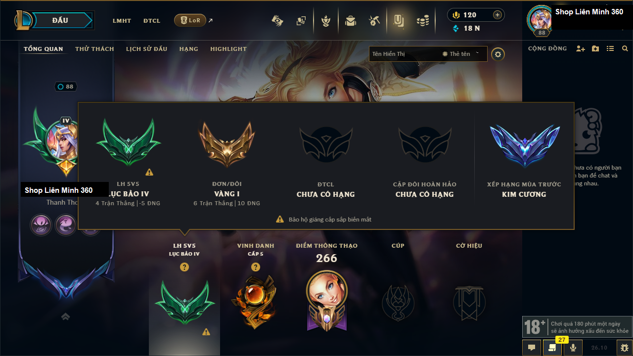 Lillia Mộng Tưởng Tiên Nữ
Lux Vũ Trụ Hủy Diệt
T1 Orianna Tí Nị
Full Kapi - Acc Đấu Trường Chân Lý #14732